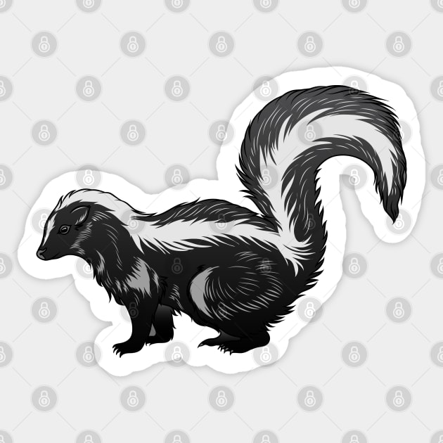 Skunk Sticker by Sticker Steve